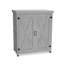 Banc de rempotage avec armoire de rangement et plateau de table en métal pour patio extérieur, table de poste de travail extérieur