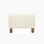 Repose-pieds confortable, blanc