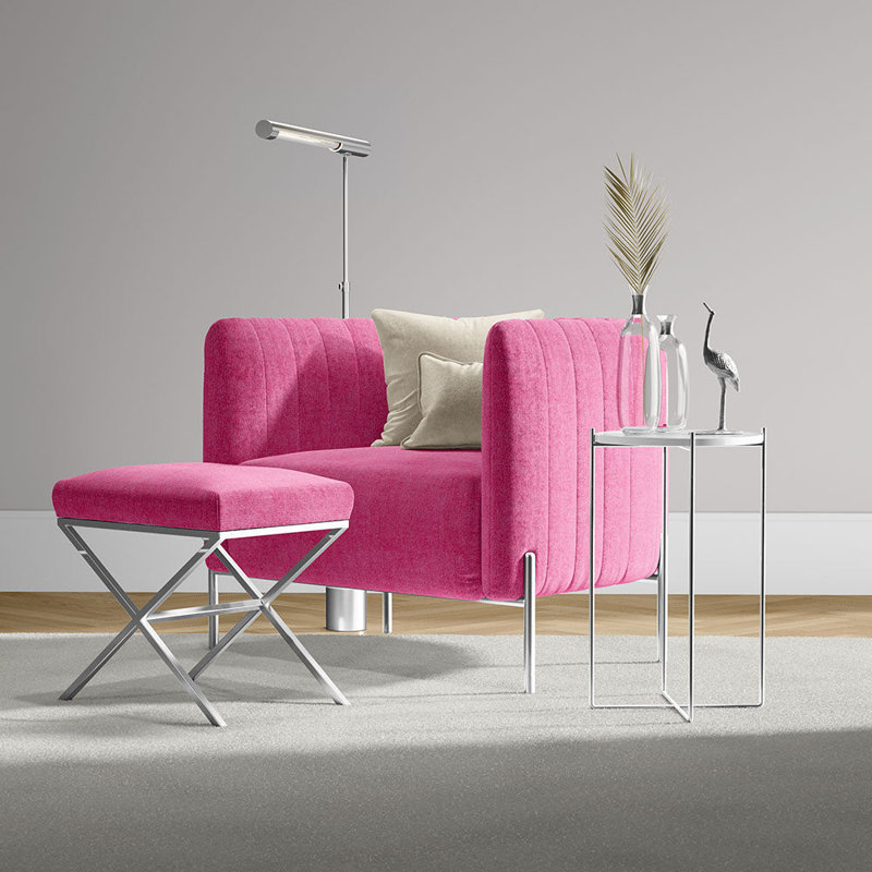Tissu Berry, Rose vif