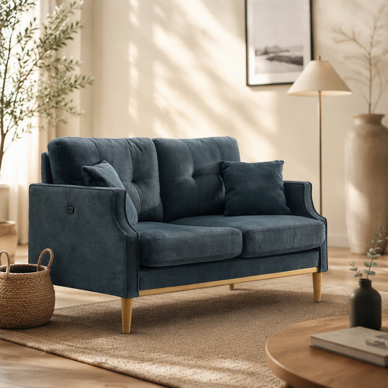 Loveseat Sofa With USB Charge