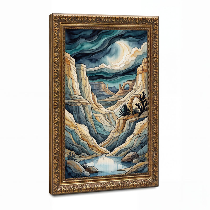Impression sur toile Layered Canyon, H 24 po x l 16 po