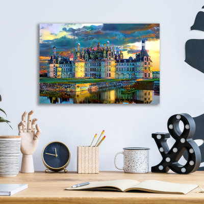 France Loire Valley Chateau De Chambord' by Pedro Gavidia, Acrylic Glass Wall Art