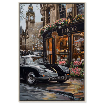 A View of London from the Car Canvas by Art Remedy