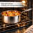 Caannasweis 9 Pieces Hammered Tri‑Ply Stainless Steel Cookware Set