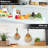 Surveen Boho Wall Hanging Fruit Baskets with 6 Hooks