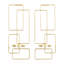 Applique murale en acier inoxydable 13,1 po