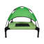 Lit de camp vert pour chien avec auvent-55050417