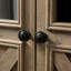 Buffet 2 portes pour bar à café, grand - gris délavé, style rétro et armoire de rangement à 2 portes avec option de rangement. Buffet de salle à manger. Style avec surface facile