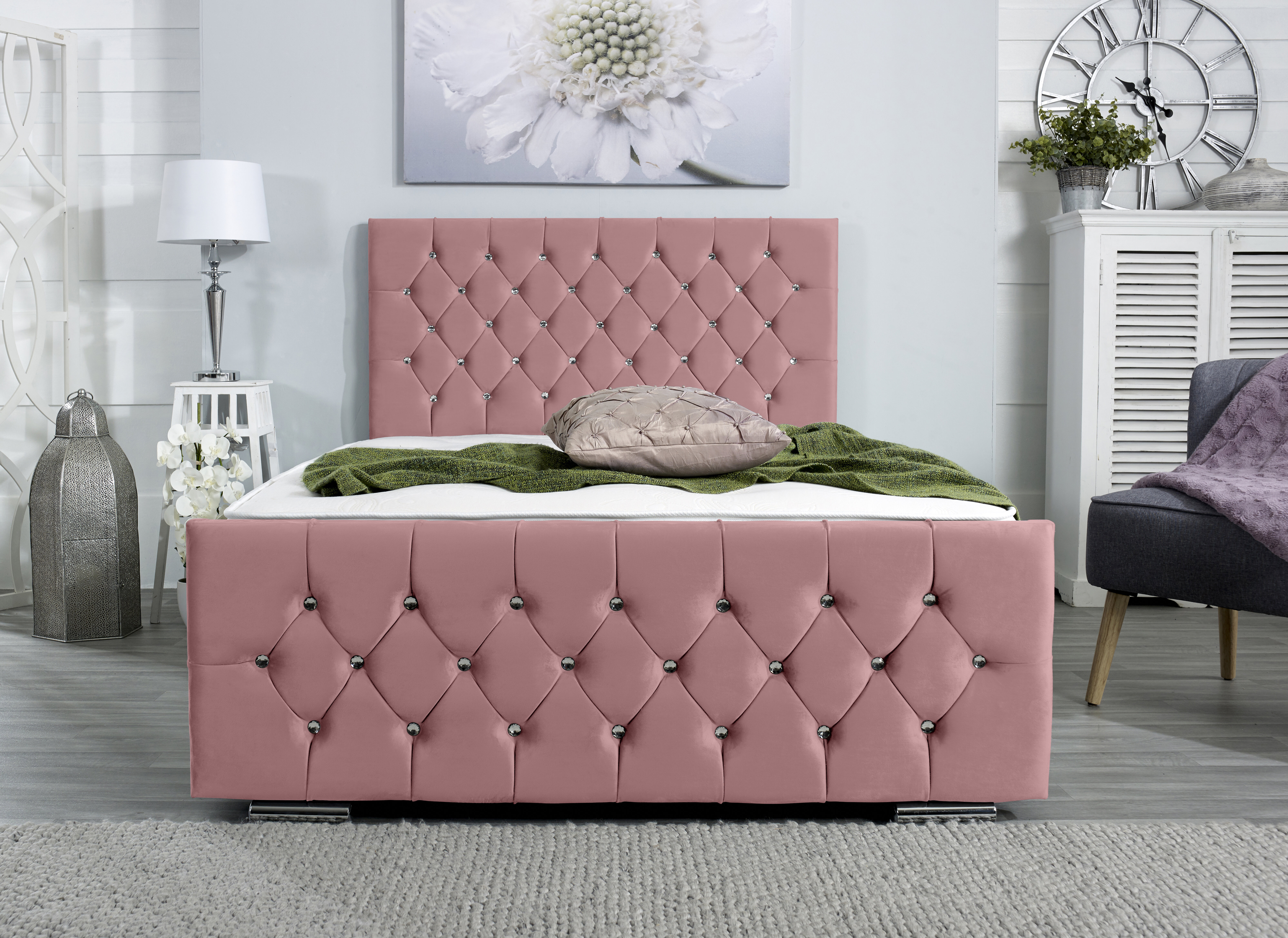 Swisher upholstered platform deals bed