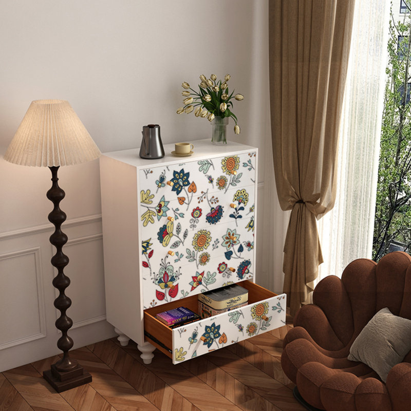 Modern Painted 5-Drawer Accent Chest