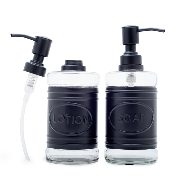 Ashiley Galvanized Farmhouse Bathroom Accessory Set, Black