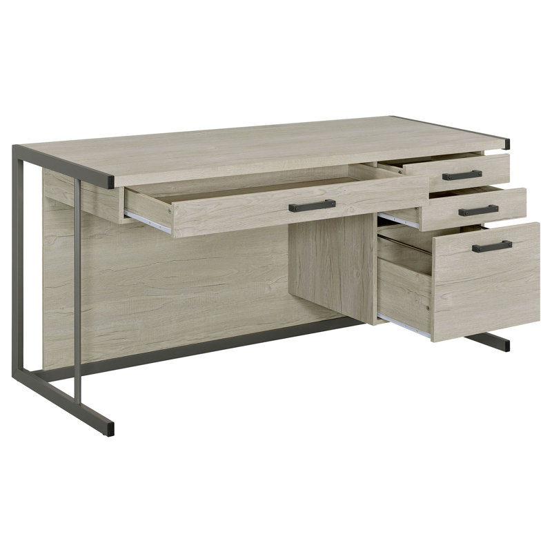 Bureau de bureau traîneau Brisley and Gunmetal