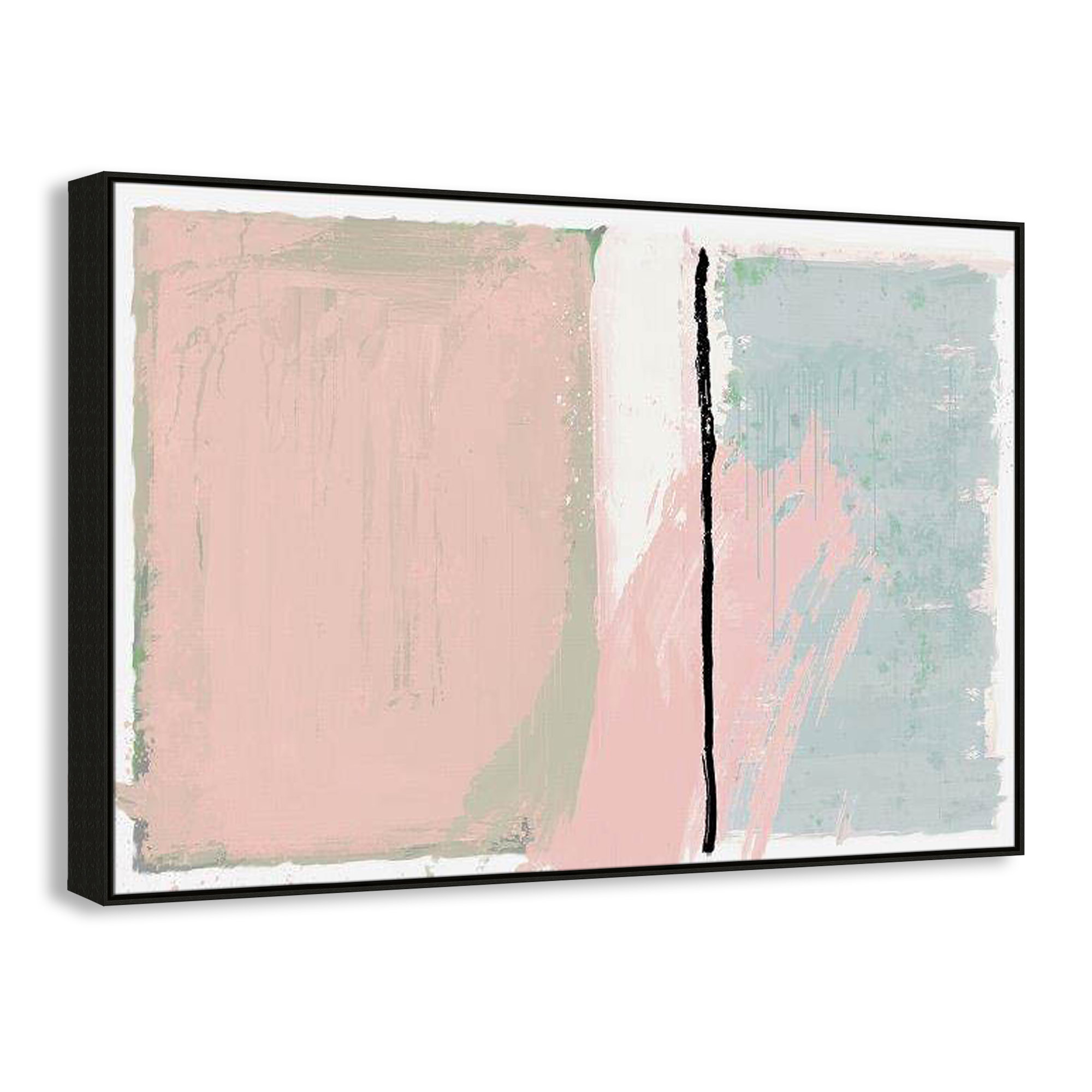 Pastel Opulance by Casa Fine Arts, Espresso Floater Framed, No Mat, 41.5" H x 61.5" W x 2" D