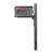 Aluminum Post Mounted Mailbox with Magnetic Closure