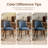 High Back Dining Chair with Ergonomic Curved Back, Padded Seat & Solid Wood Legs-729398864