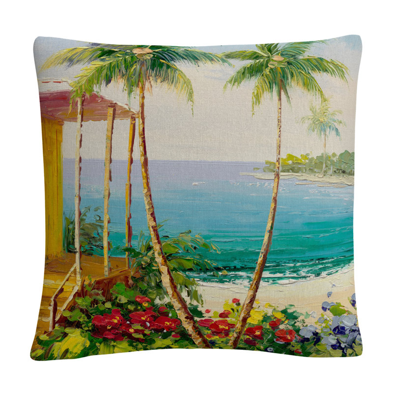 Rio Key West Villa Throw Pillow