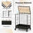 Metal Rolling Laundry Hamper with Handles