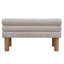 Yisroel Upholstered Dining Bench With Rubberwood Legs & Rolled Backrest-1895297218-1897736448