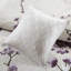 Couette 8 pièces en coton Queen - Violet/taupe, 2 coussins décoratifs violet/taupe, Lavable à la machine, Brodé