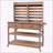 Versatile Outdoor Potting Bench with Lockable Wheels and Multiple Storage Options-232755124