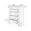 Mobilier de chambre à coucher de luxe 1 pièce