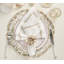 Nautilus Placemat in Champagne/Gold/White