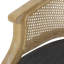 Chaise d'appoint en bois d'hévéa gris anthracite