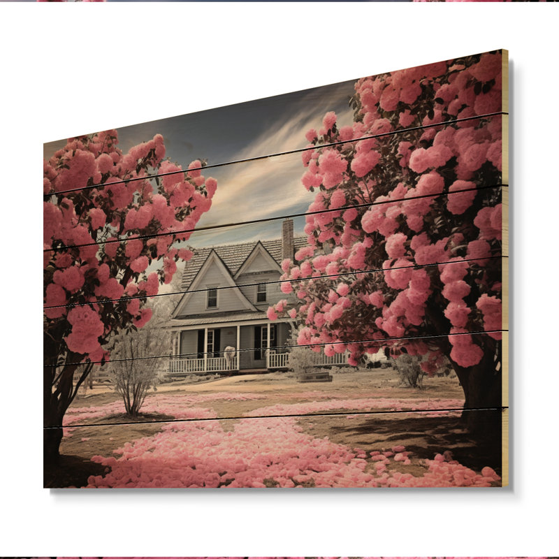 Latrasha Farmhouse Quiet Répit On Wood Print, H 10 po x l 20 po x P 0,78 po
