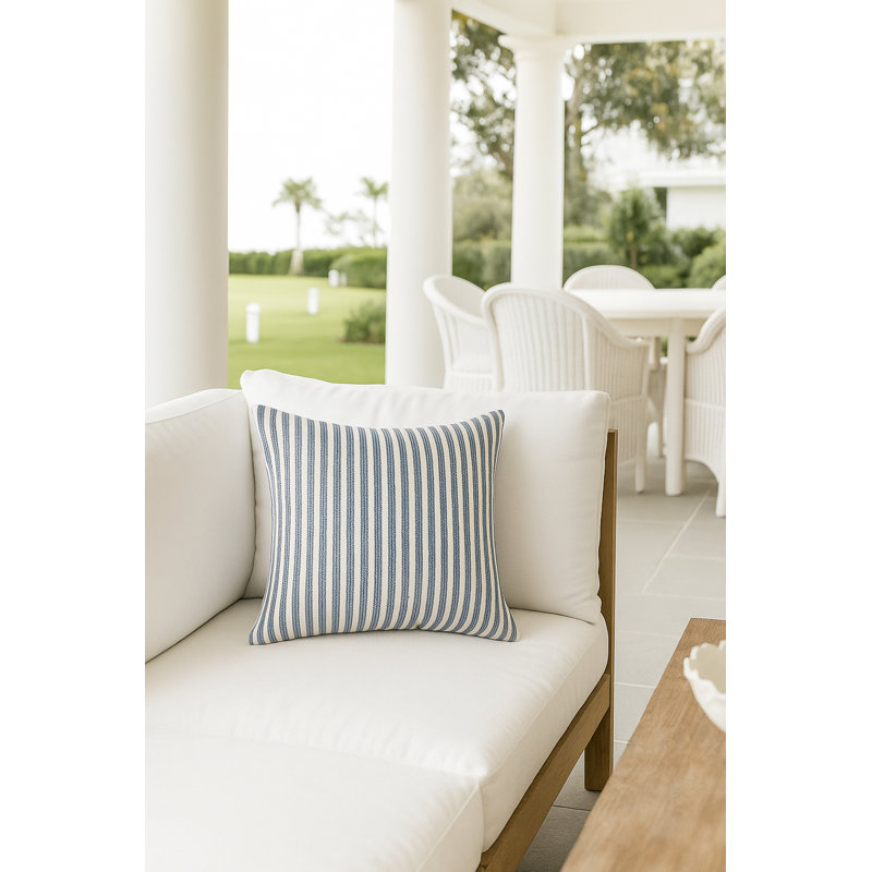 Outdoor Living Throw Pillow, Blue, Square 24"