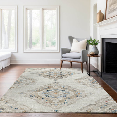 Premium Machine Washable Andreau AMF91 Linen 1'8" x 2'6" Rug
