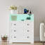 Commode 3 tiroirs avec station de charge et lumières DEL-1083965060