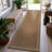 Scallop Border Sand/Natural Easy-Care Jute-Style Indoor/Outdoor Flat Woven Area Rug-507824868-507824876