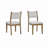 Colgan Dining Set, Trestle Dining Table With Stylish Chairs, Light Oak-1213842495