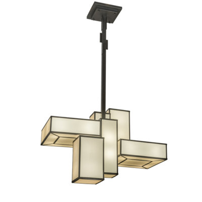 Luminaire suspendu carré / rectangulaire unique à 16 lumières Zaye