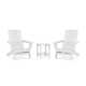 High-Density Polyethylene (HDPE) Outdoor Adirondack Chair With Table