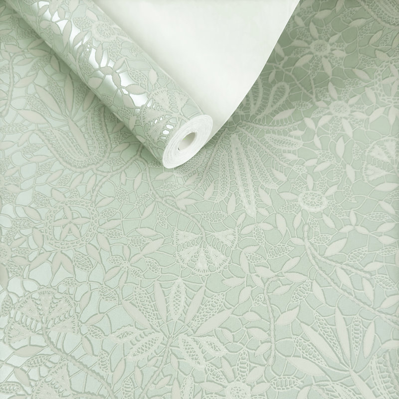 Rouleau de fleurs de vigne française, Beige et vert