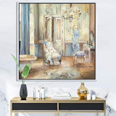 " French Boudoir Bath I " Painting Print