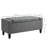 Versatile Linen Ottoman With Spacious Storage And Plush Seating For Living Room