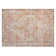 Machine Washable Indoor/Outdoor Xhevrie Terracotta Rug