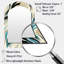 Teal and Cream Natures Whispers - Miroir mural sarcelle-1938155187
