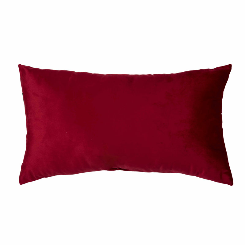 Coussin décoratif rouge 22 "x 13"