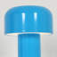 Lampe de table ronde contemporaine à intensité variable, 1 lumière, avec abat-jour champignon en acrylique opaque.