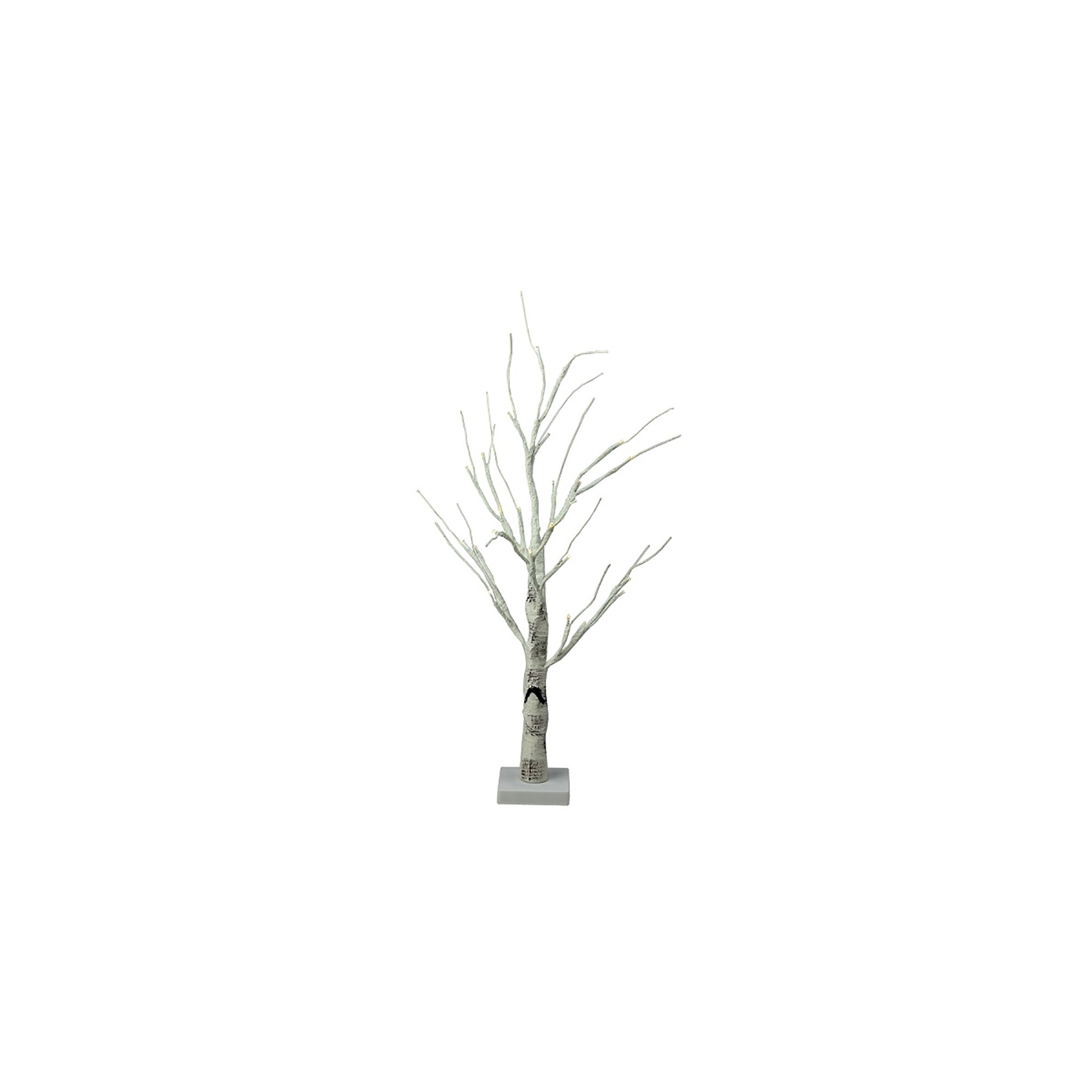 24" Lighted Christmas Twig Tree Outdoor Decoration - Warm White LED Lights