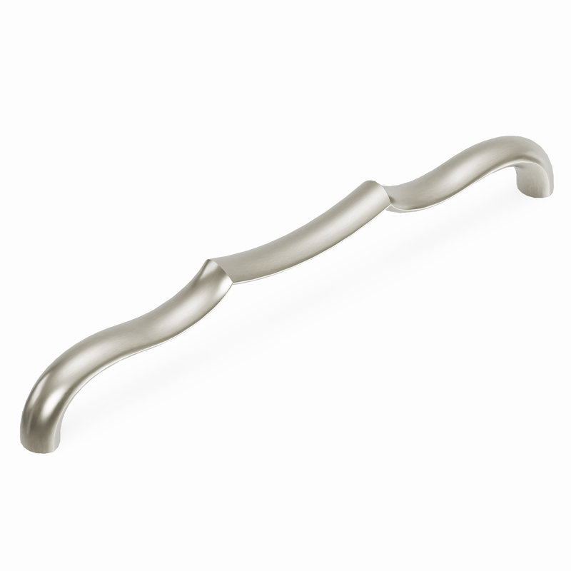 Poignée à poignée Trellis Collection - 7-9 / 16 "Poignée d'armoire nickel satiné - Quincaillerie traditionnelle pour tiroirs et armoires