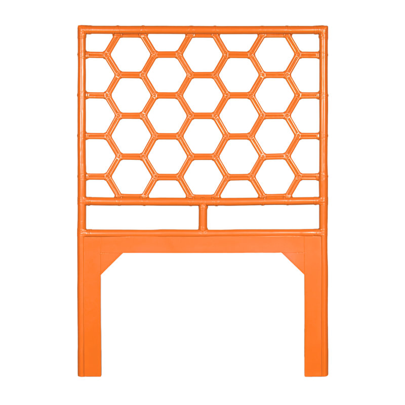 Lit plateforme Honeycomb, Orange citron, Simple