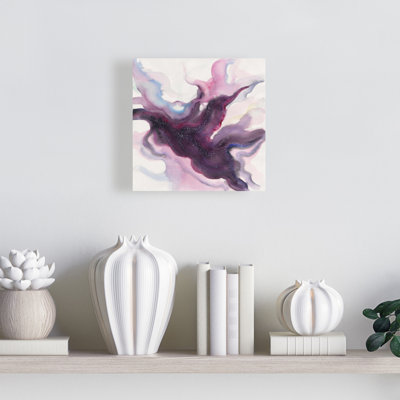 Toile abstraite voie spirituelle mauve | Décoration intérieure