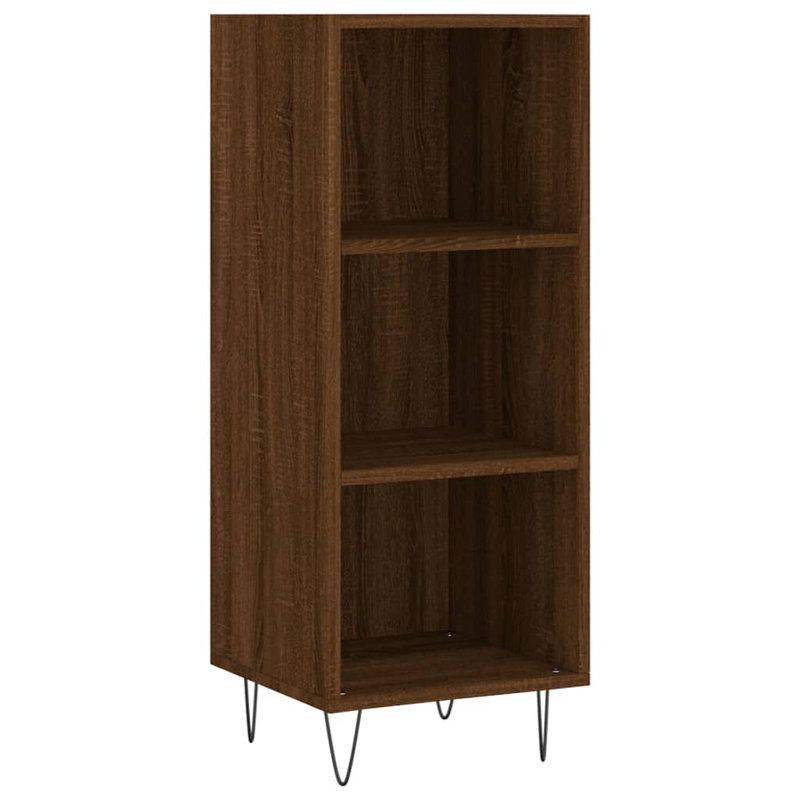 Bramfield 90cm H x 34.5cm W Standard Bookcase, Brown Oak