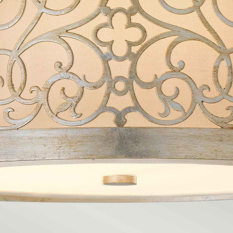 Brentry Glass Flush Mount, 17.1'' H X 37.5'' W X 37.5'' D