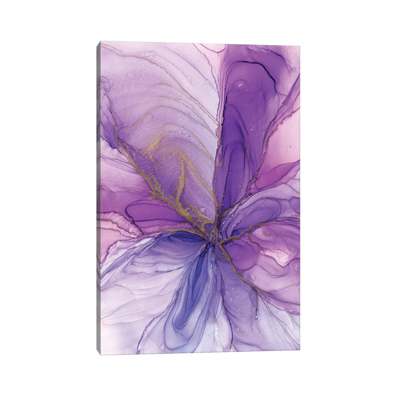 Purple Flower - Wrapped Canvas Art Prints - Wrapped Canvas Gallery-Wrapped Canvas Giclée, 20.32 cm H x 30.48 cm W