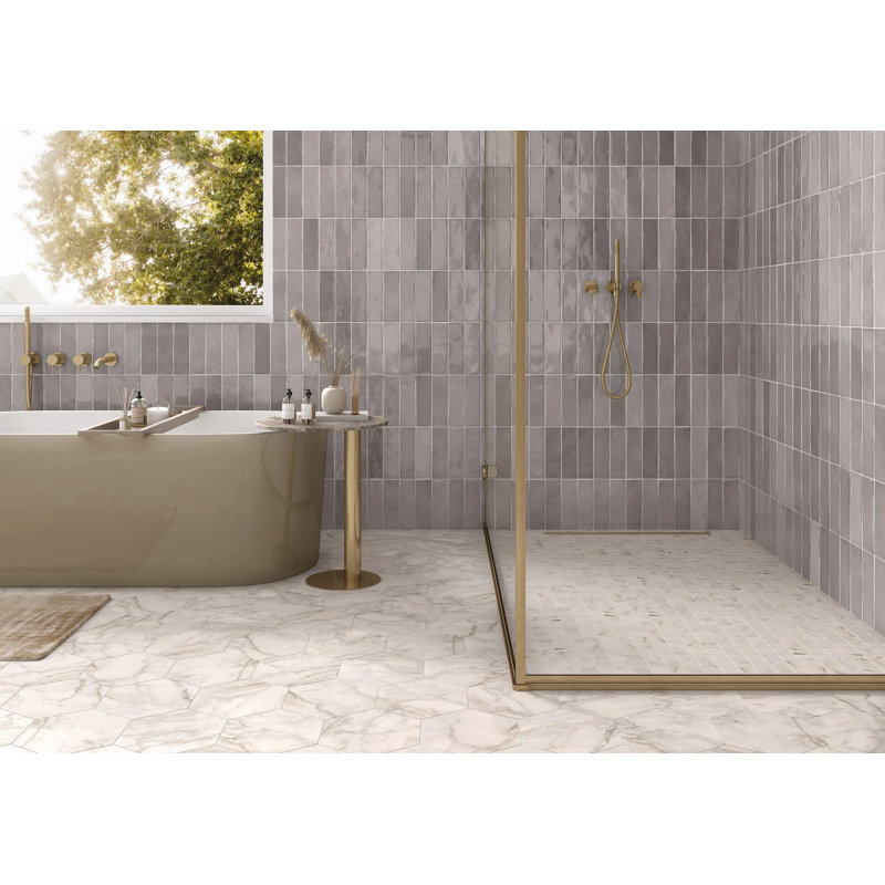 Lauderdale Lake Rain 3 x 10 brillant, Gris clair